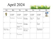 Calendar - St Thomas More School