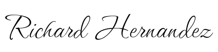 Richard Hernandez signature